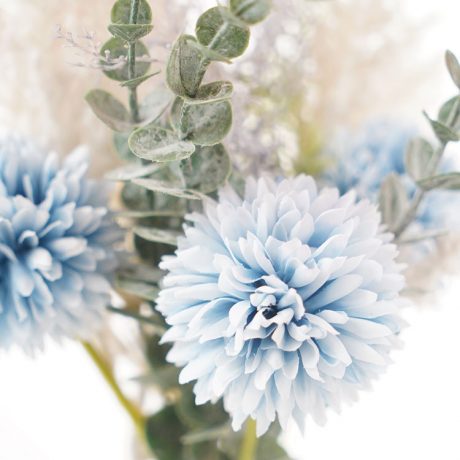 Blue PomPom Mixed Bouquet