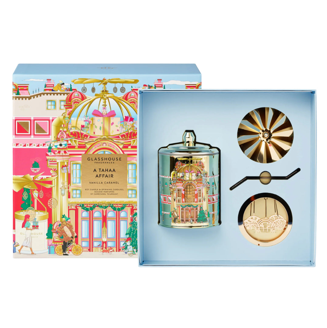 🎄Christmas 380g Candle & Spinning Carousel - A Tahaa Affair