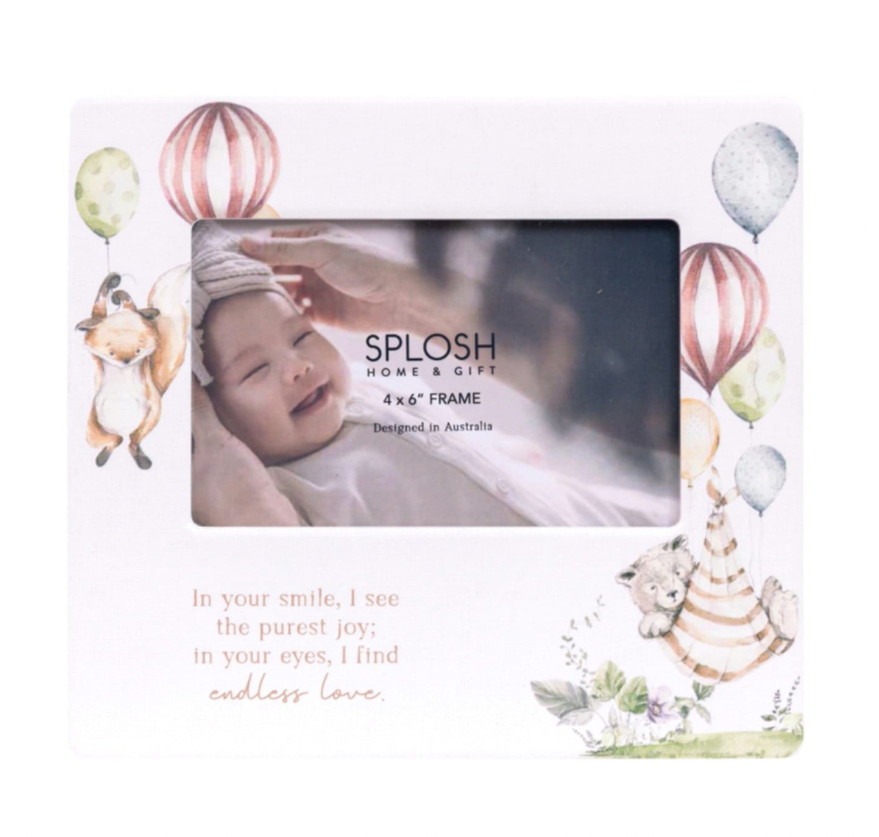 Tiny Wonders Smile 4x6 Ceramic Frame