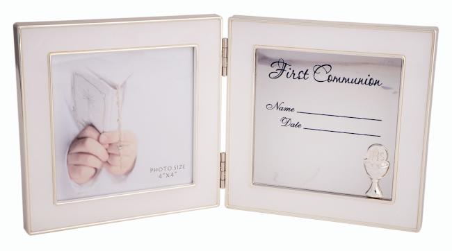 Hinged Record First Communion Frame