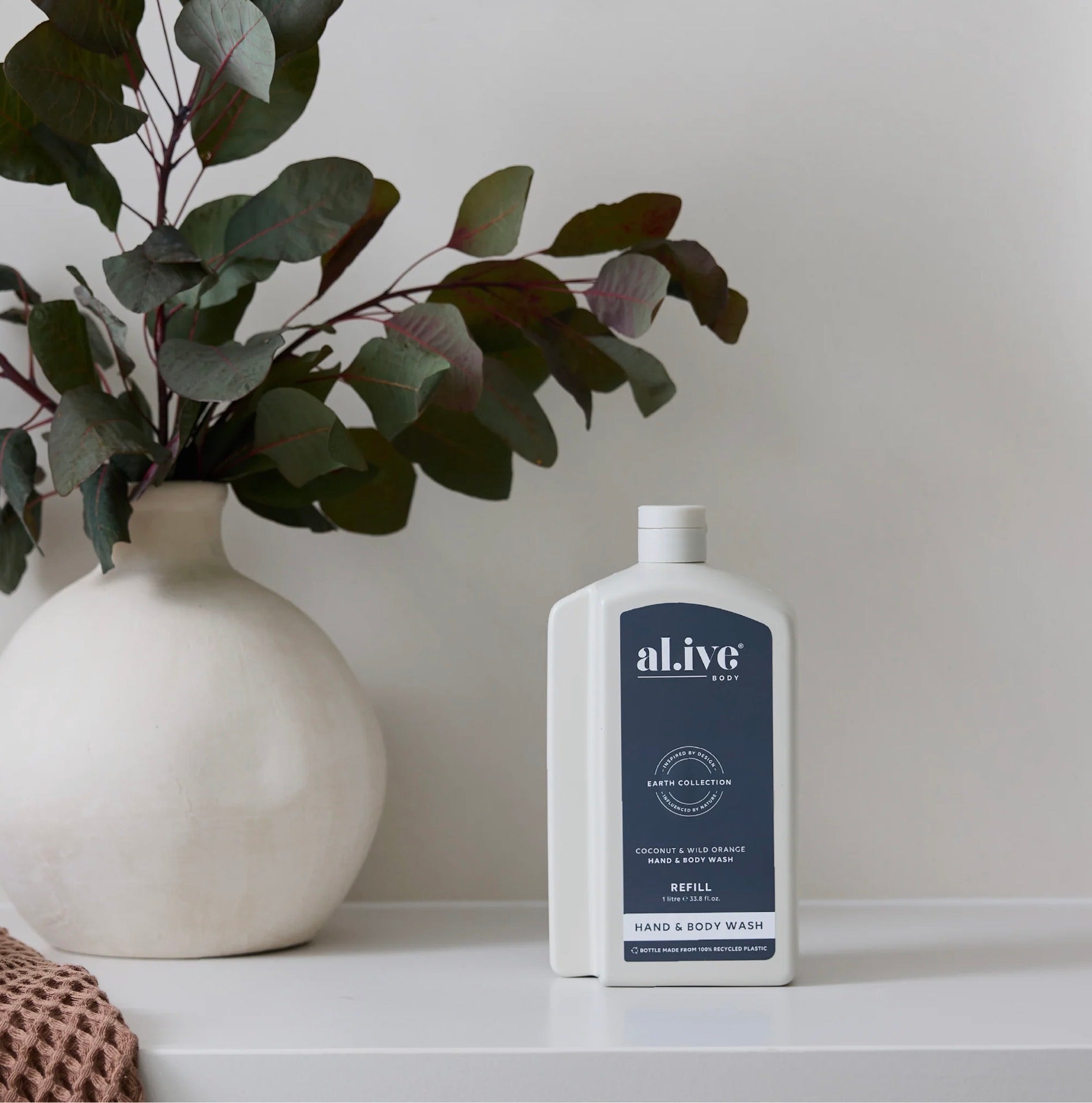 Al.ive 1L Hand & Body Wash Refill - Coconut & Wild Orange