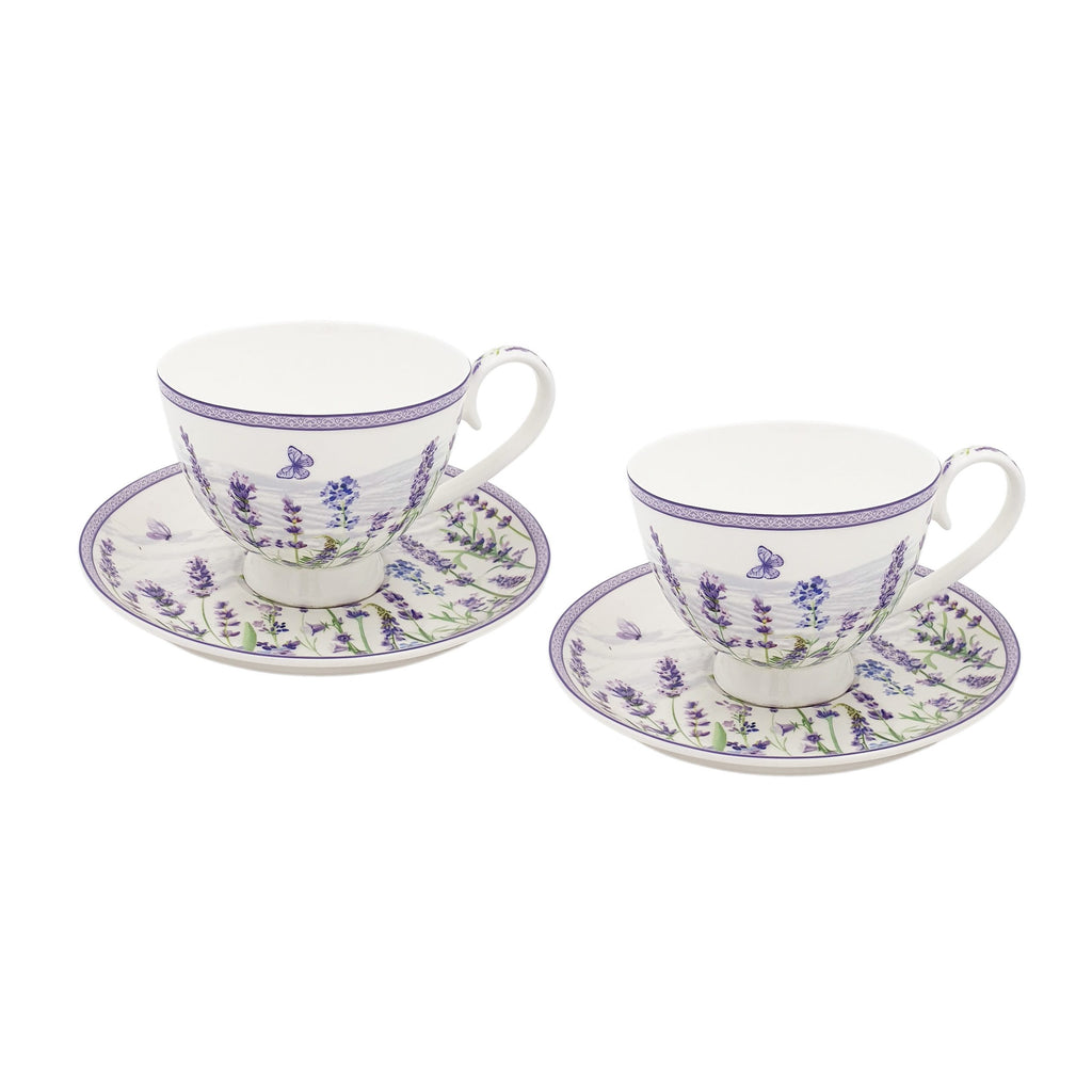 Lavender Farm 2 (220ml) & 2 saucer sets