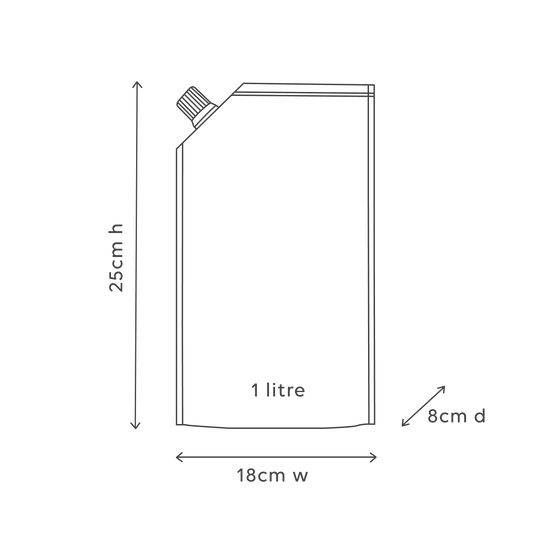 1L Wash Refill - Coconut & Wild Orange