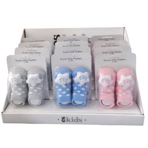 Es Kids Star Socks Striped 0-6 Months