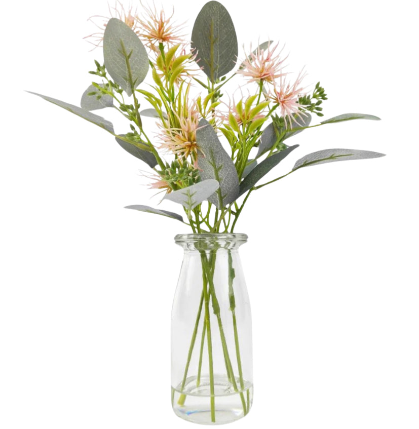 Wild Flowers Eucalyptus Posie in Vase