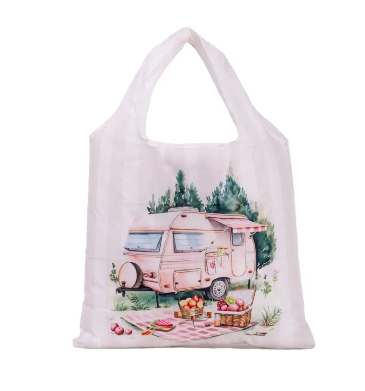 Caravan Foldable Shopping Bag - Pink