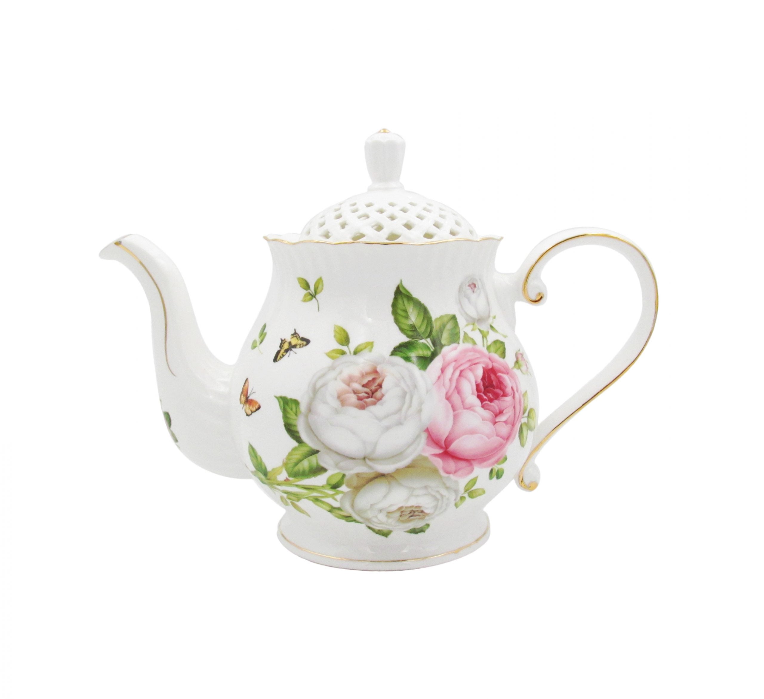 Butterflies & Roses 1L Teapot