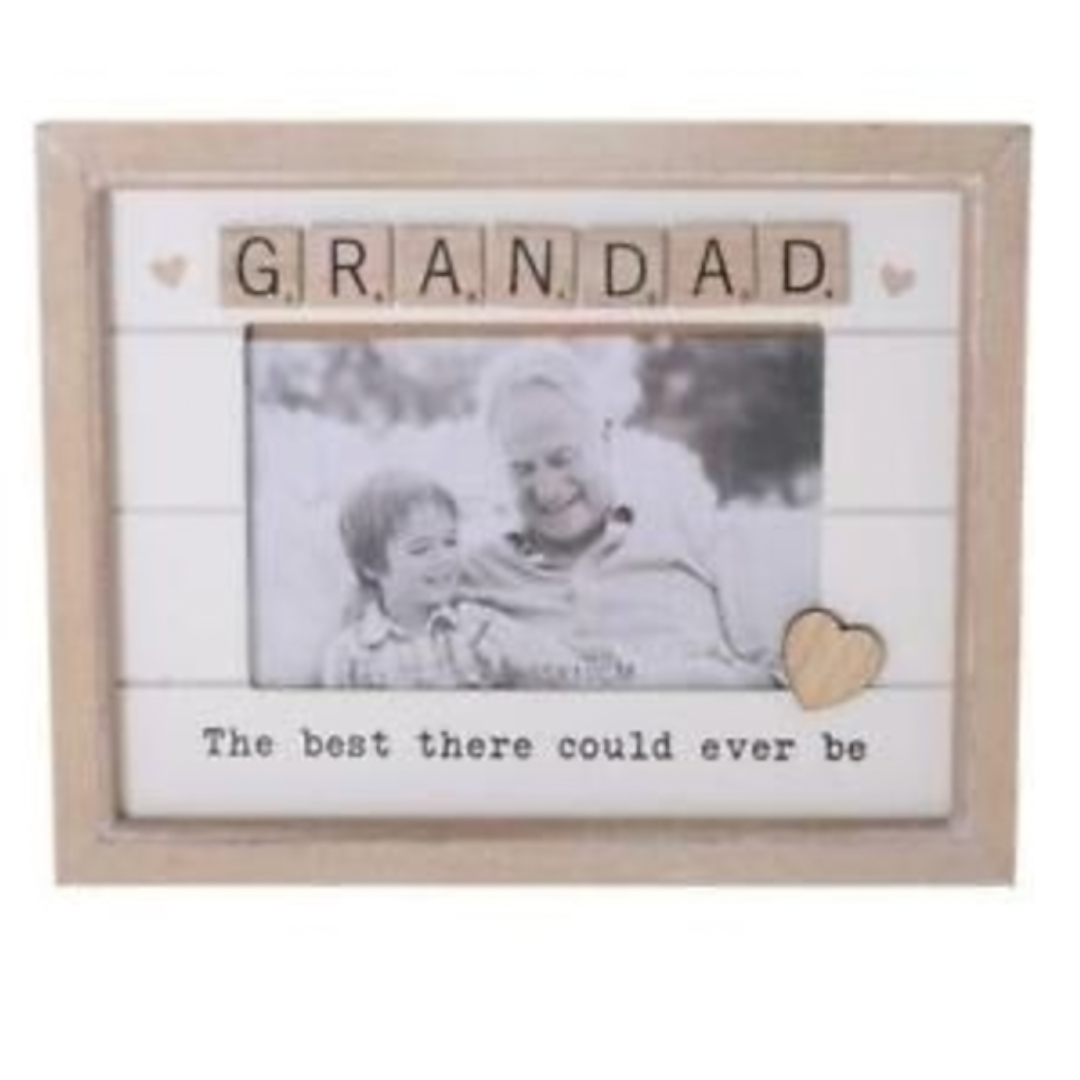 Scrabble Heart Grandad Frame