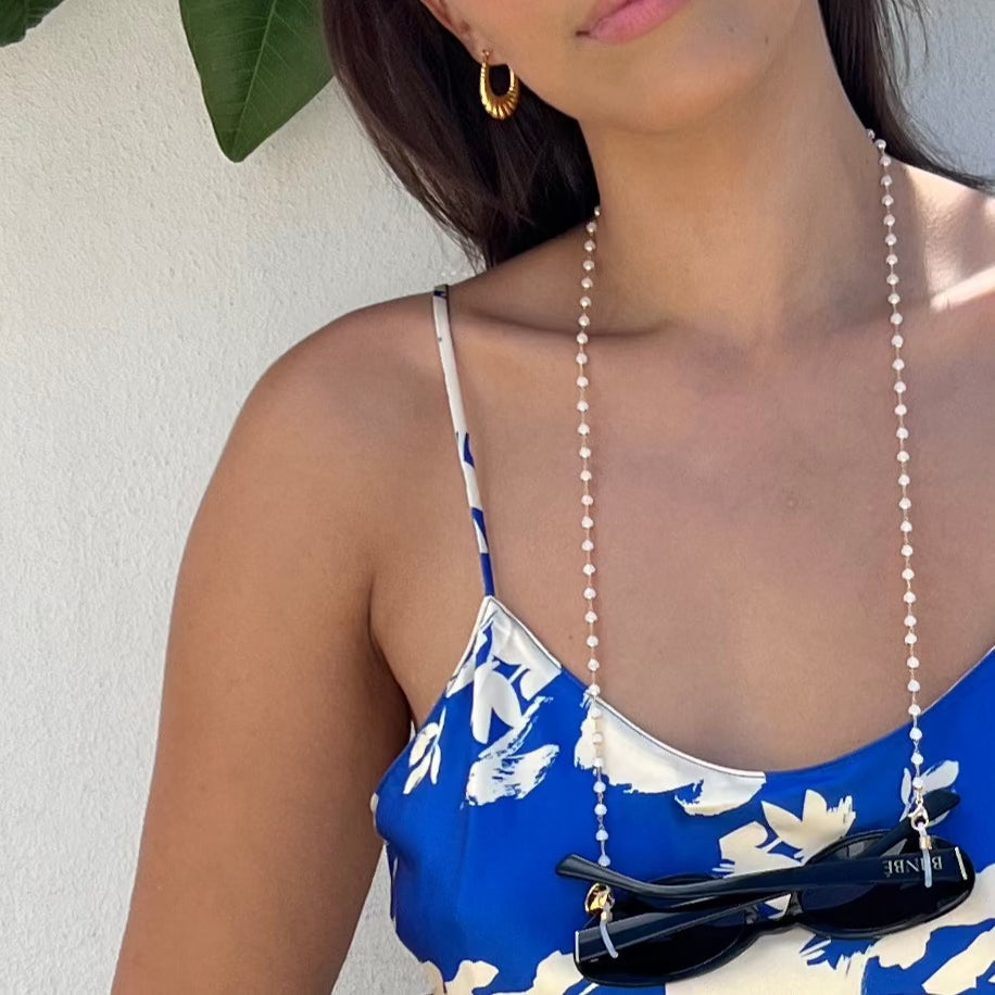 Sunglasses Chain - Snow Crystals