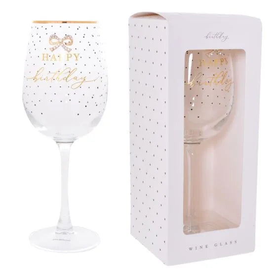 Jewelled Wine Glass - 4 Options