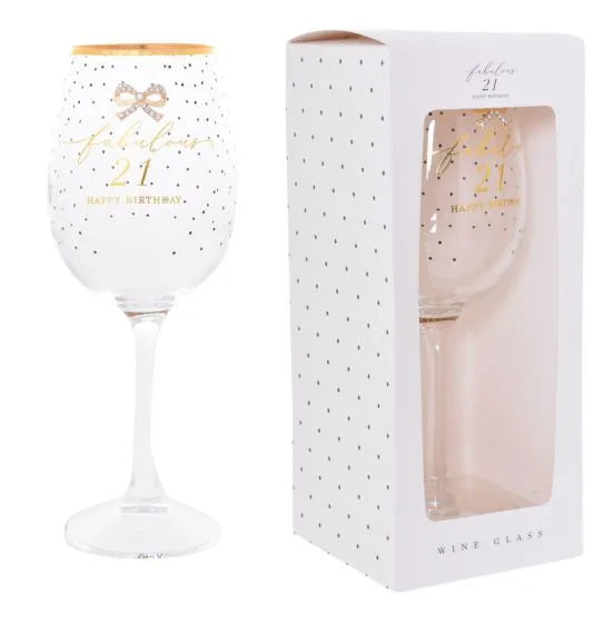 Jewelled Wine Glass - 4 Options