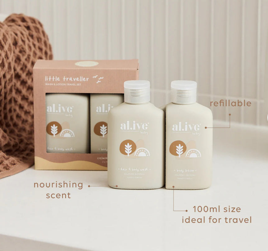 Little Traveller Calming Oatmeal Travel Set