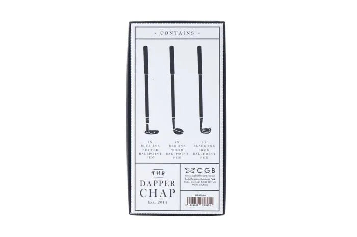 Dapper Chap Golf Pen Set Of 3