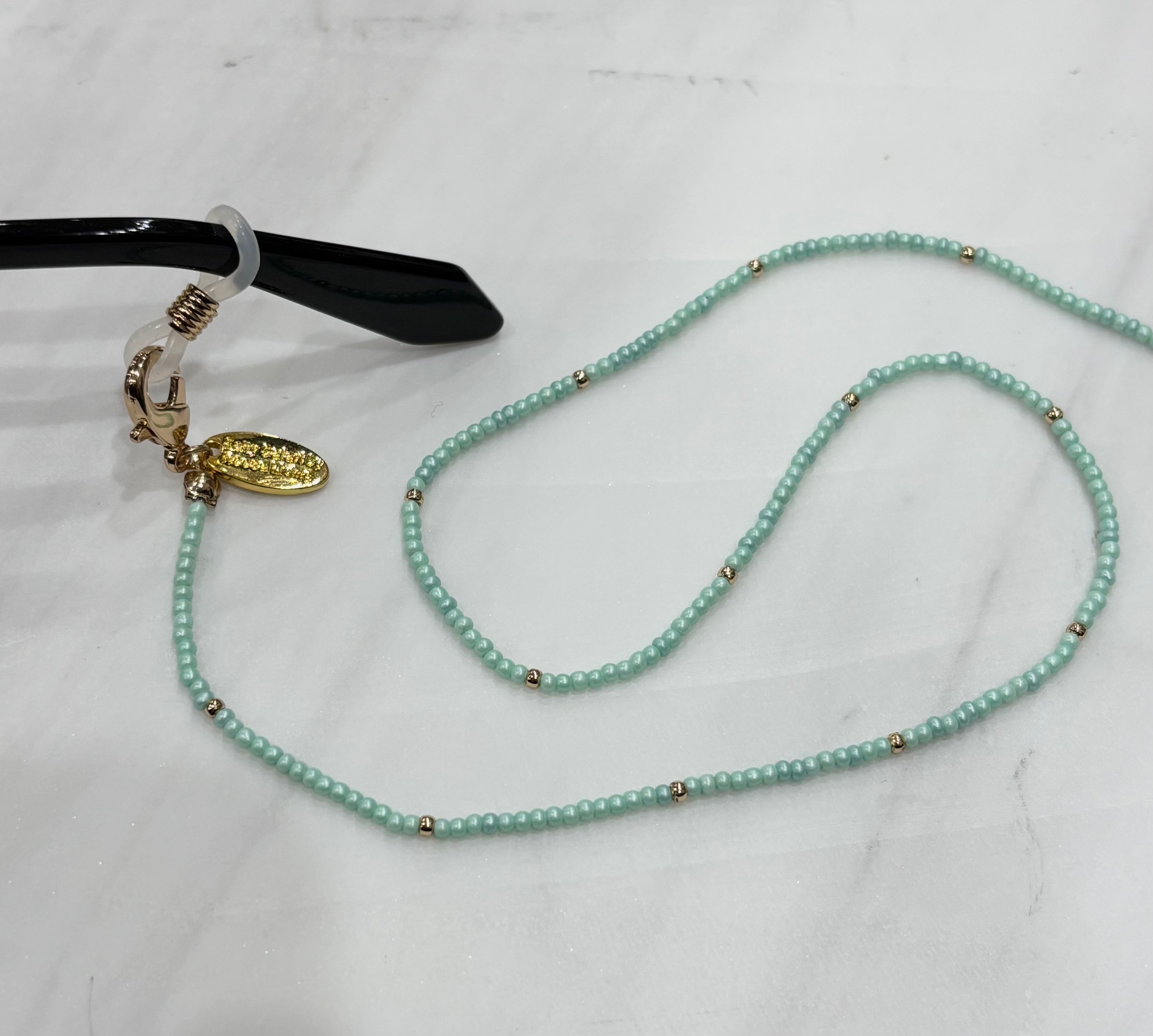 Sunglasses Chain - Turqoise Blue