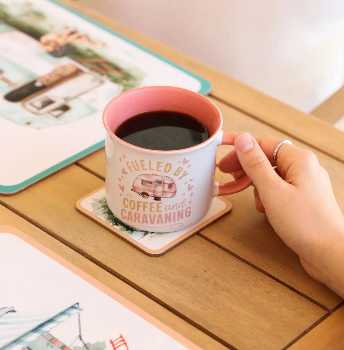 Caravan Fuelled by Coffee Mug