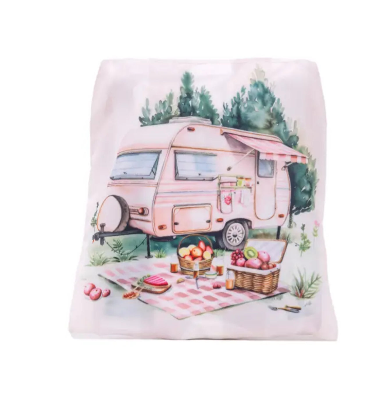 Caravan Foldable Shopping Bag - Pink
