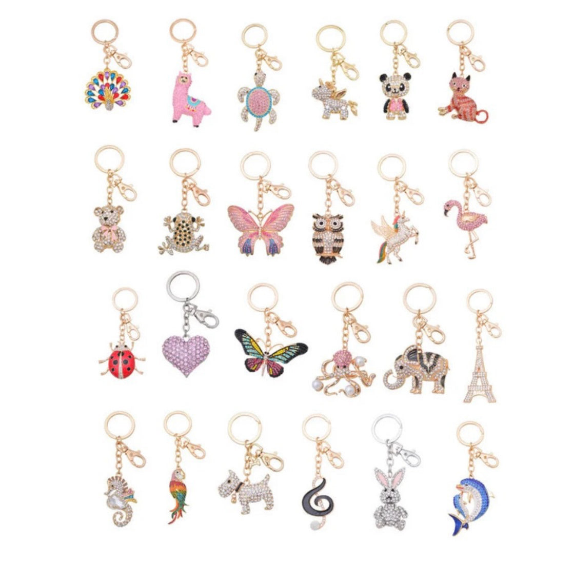 Diamond Bling Keyrings