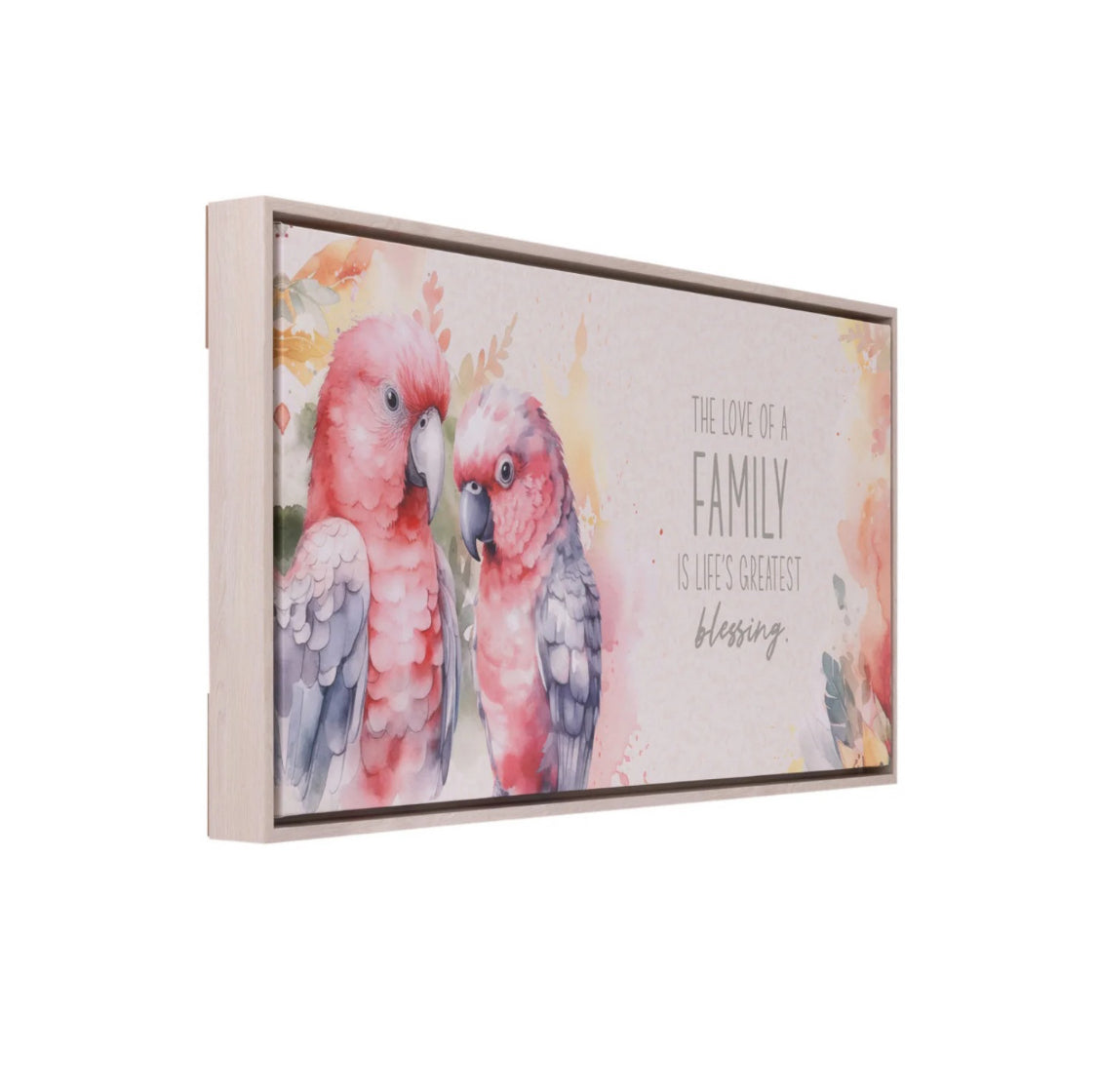 Native Blooms Galah 94 x 44 Framed Canvas