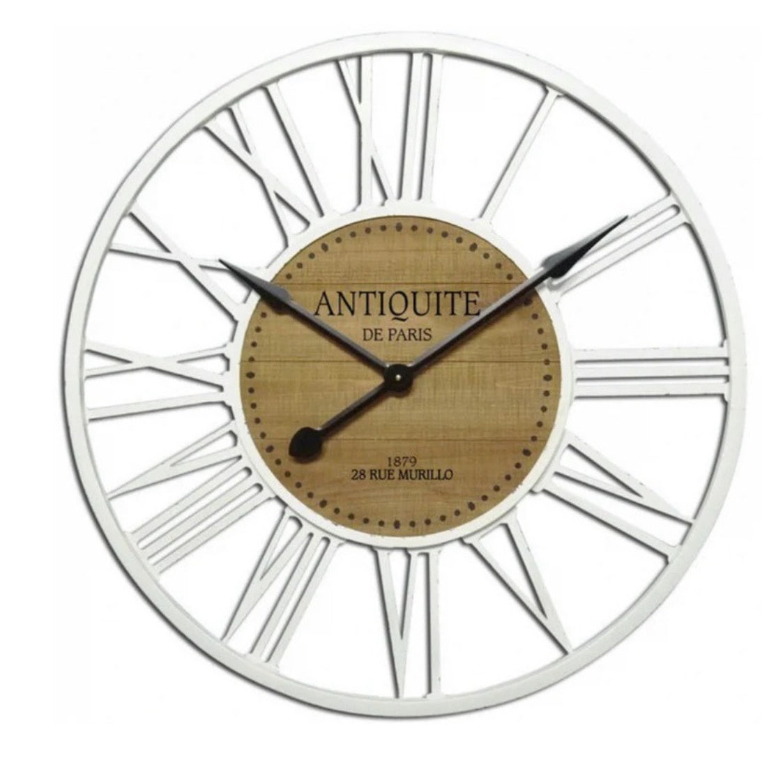 White Time Petrol Clock