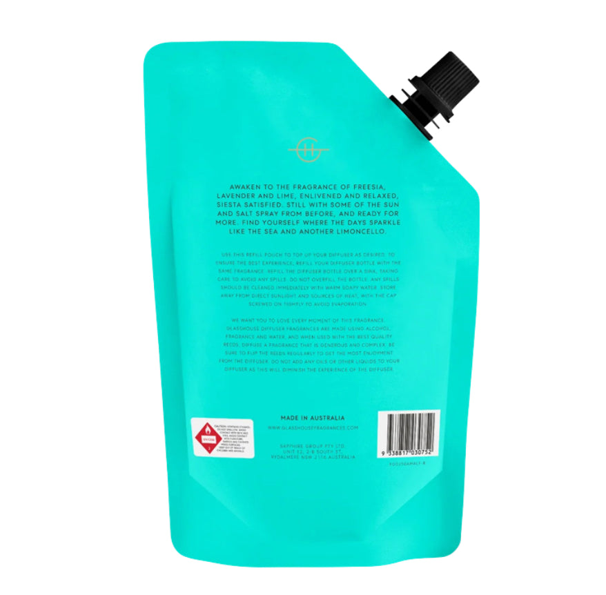 Lost in Amalfi 250mL Fragrance Diffuser Refill