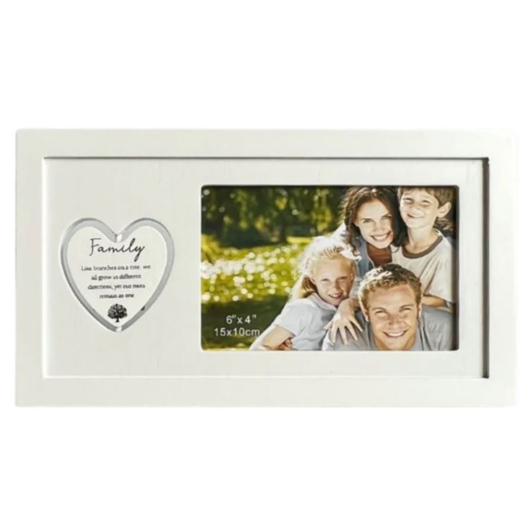 Rotating Heart for Family 4x6cm Photo Frame