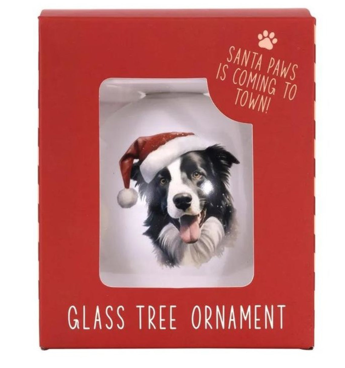 🎄Christmas Round Bauble - Border Collie