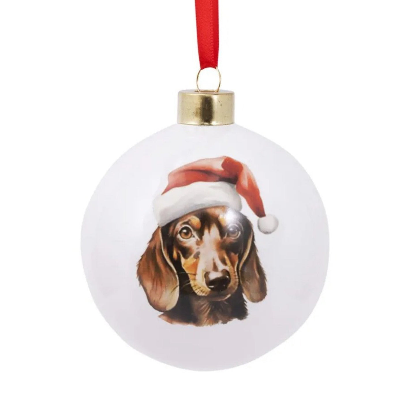 🎄Christmas Round Bauble - Dachshund