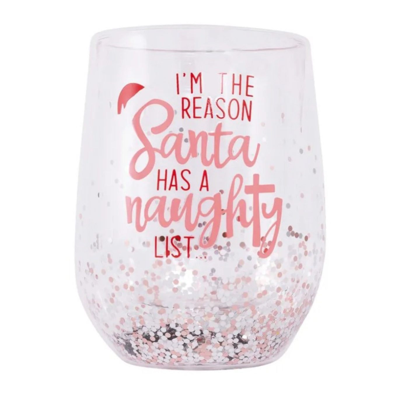 🎄Christmas Naughty Stemless Glass