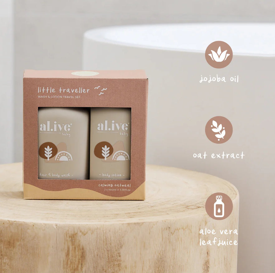 Little Traveller Calming Oatmeal Travel Set