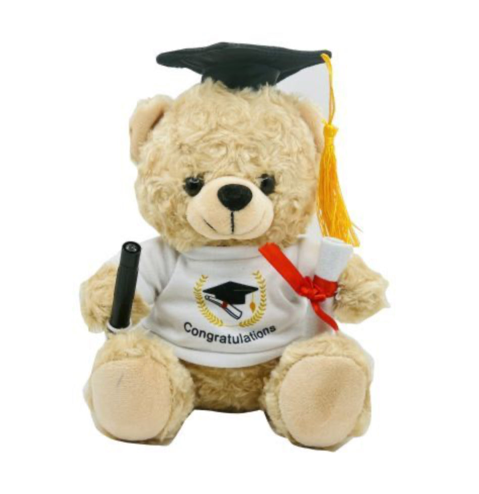 Soft Plush Graduation Teddy Bear & Signature Pen