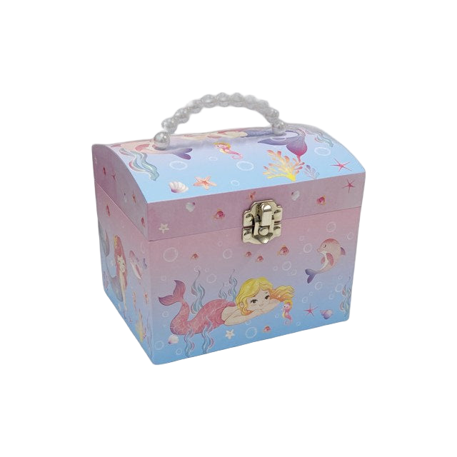 Pearl Handled Mermaid Sea Themed Musical Jewellery Box