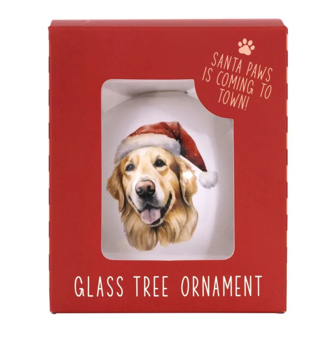 🎄Christmas Round Bauble - Golden Retriever