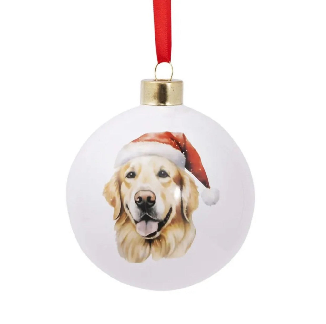 🎄Christmas Round Bauble - Golden Retriever