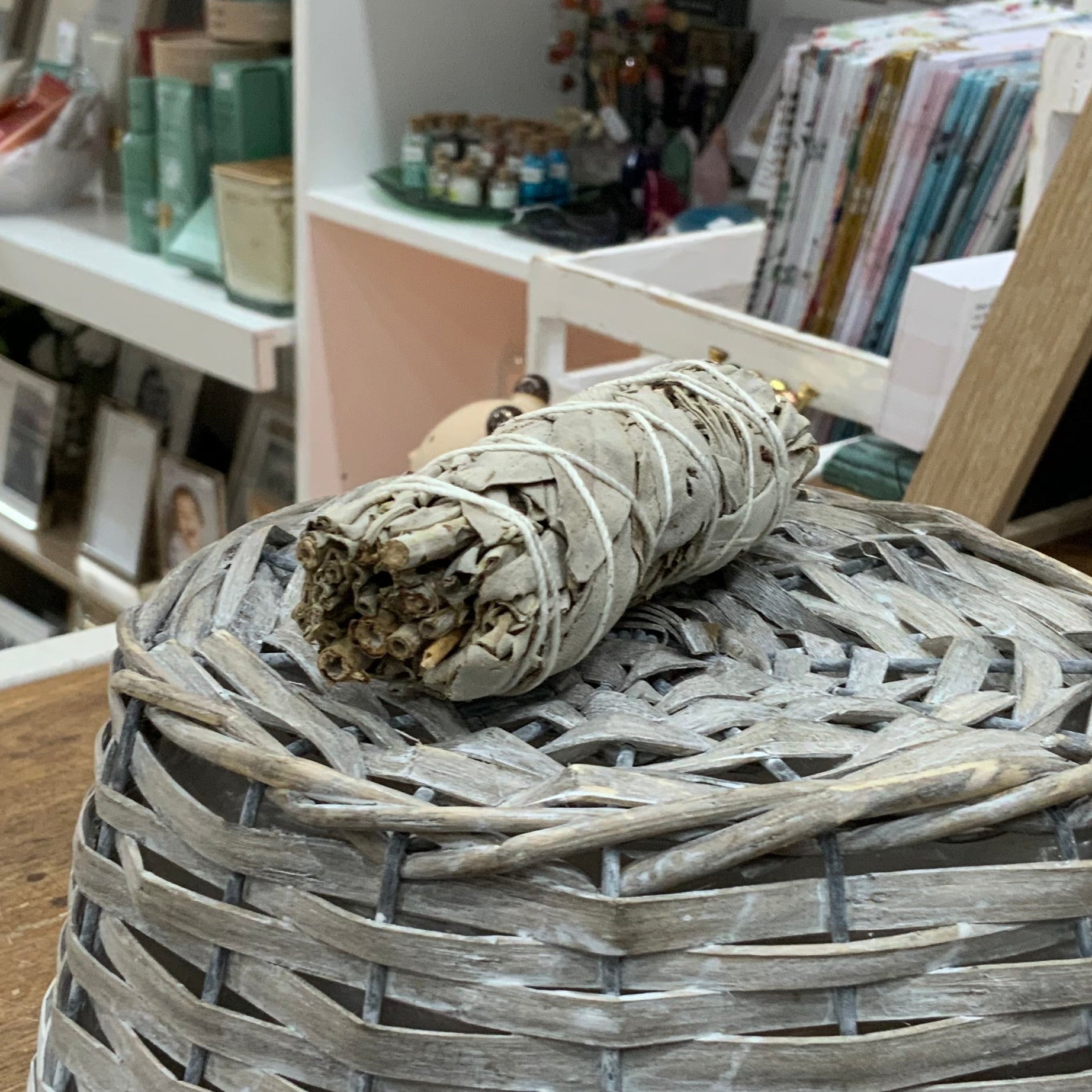 Mugwort Smudge Stick - White