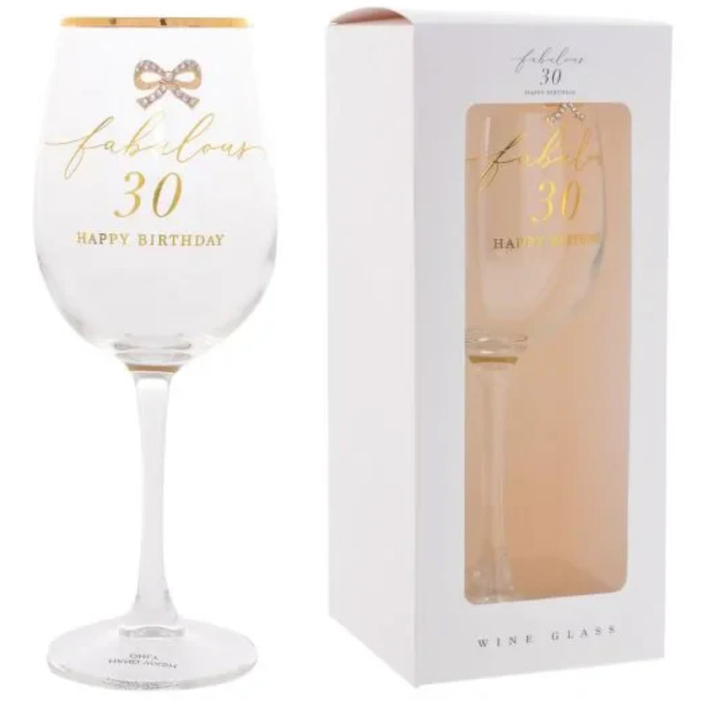 Jewelled Wine Glass - 4 Options