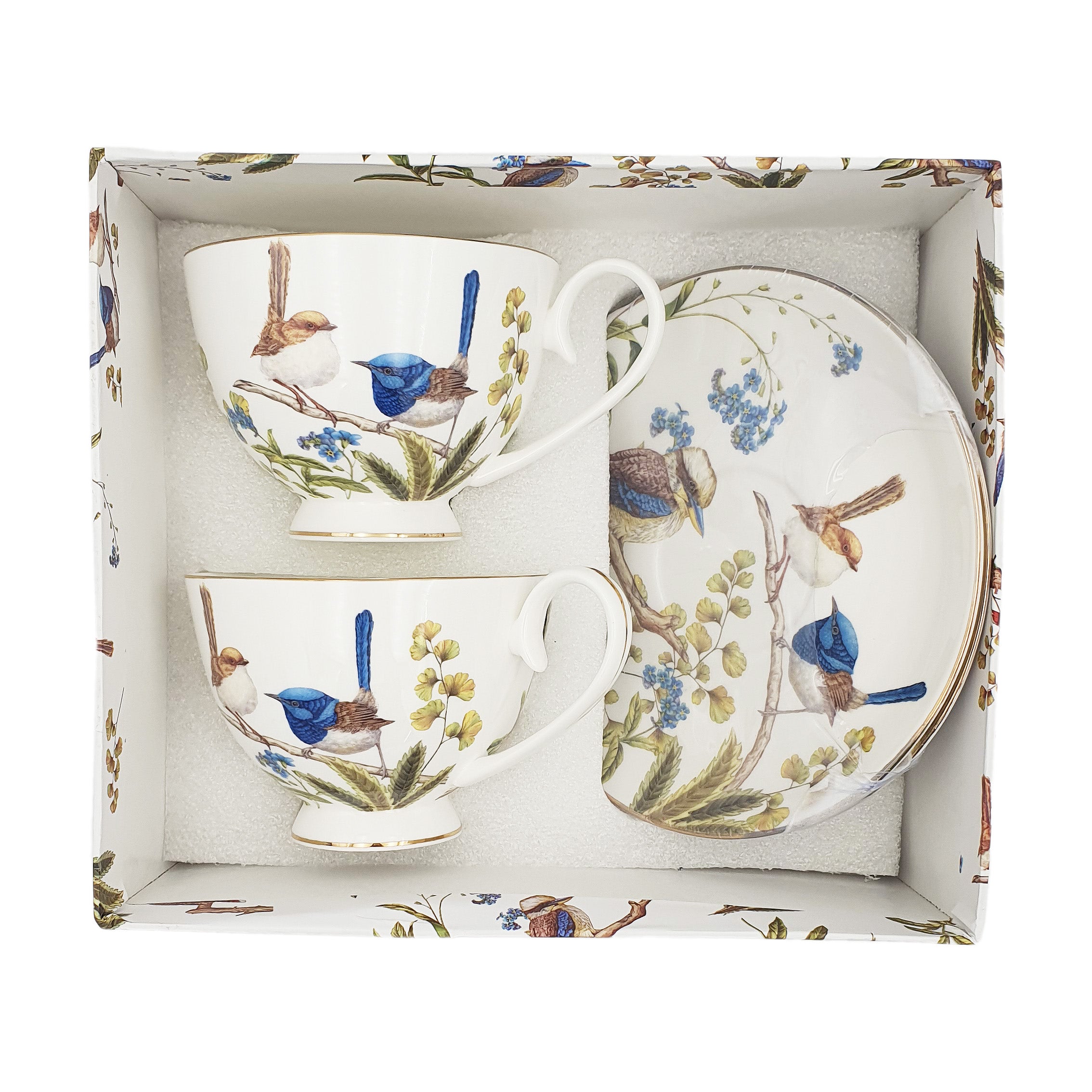 Australian Birds 2 (220cc) & 2 saucer sets