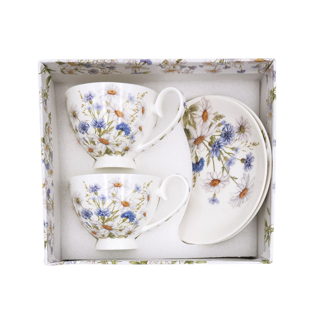 Daisy  2 (250ml) Cup and 2 Saucer Set