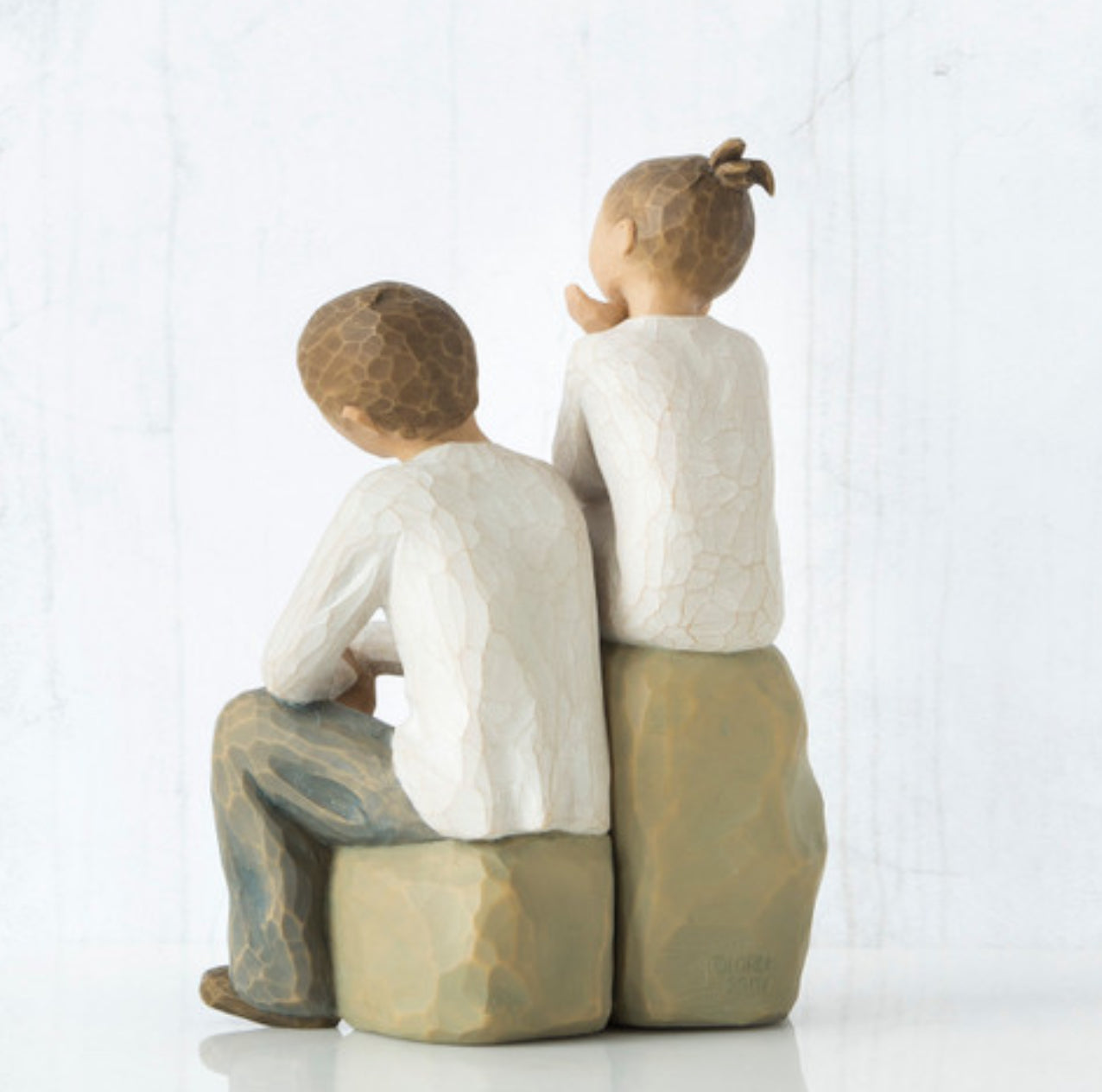 Brother and Sister Figurine