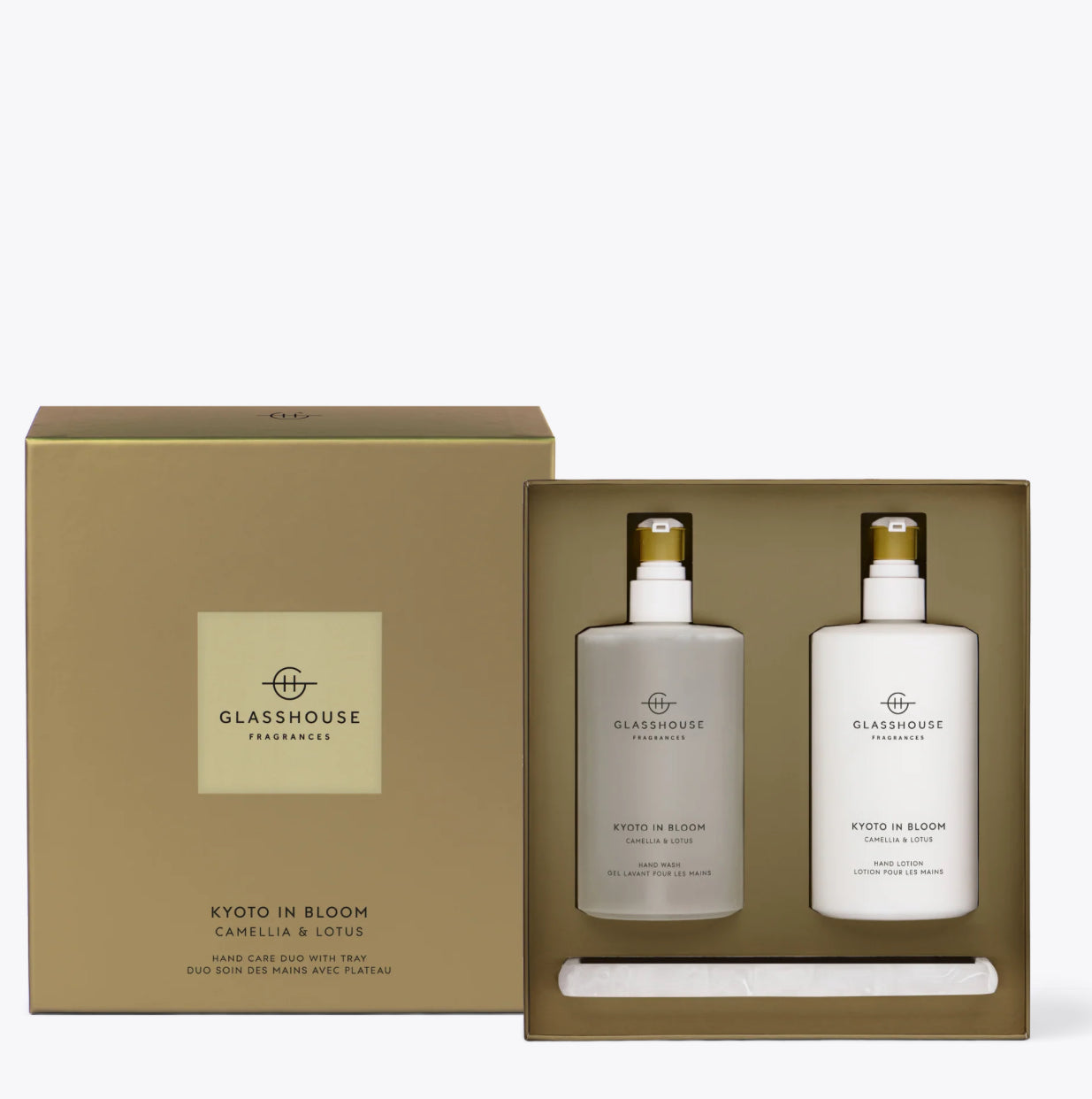 Kyoto in Bloom 450ml Hand Wash, Hand Lotion & Tray Set