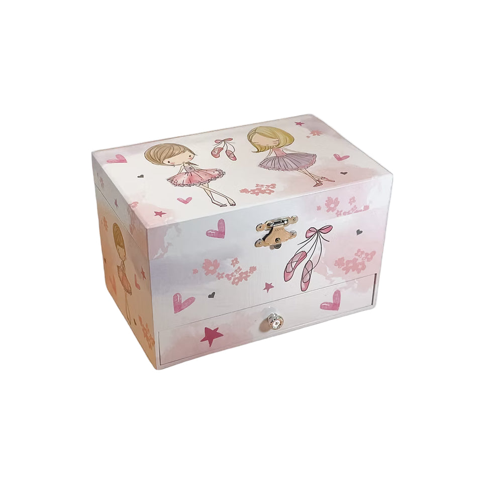 Ballet Girls Large Musical Jewellery Box