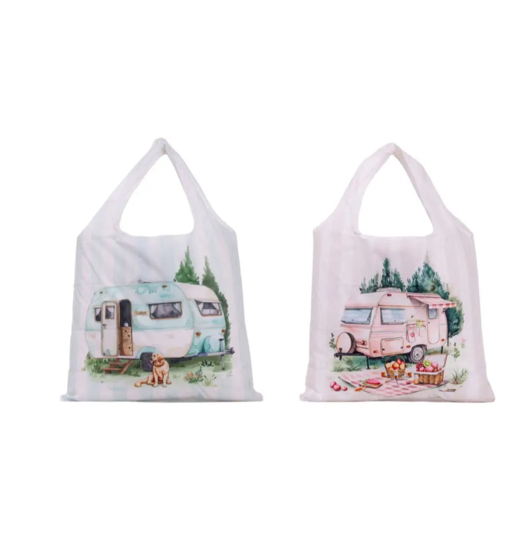 Caravan Foldable Shopping Bag - Blue