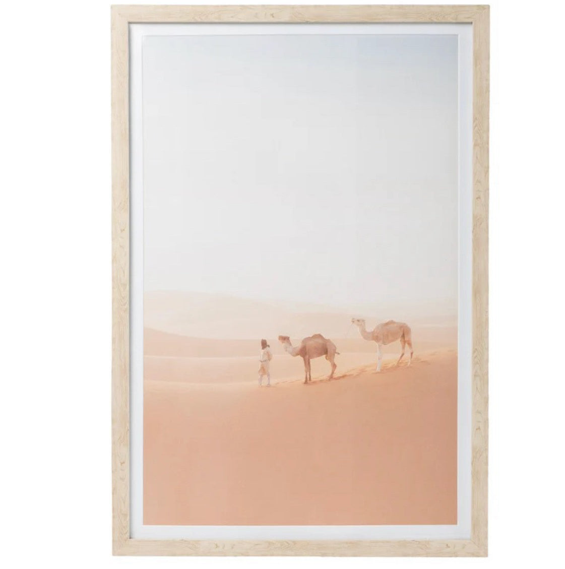 Modern Oasis Camel Glass 40x60 Print