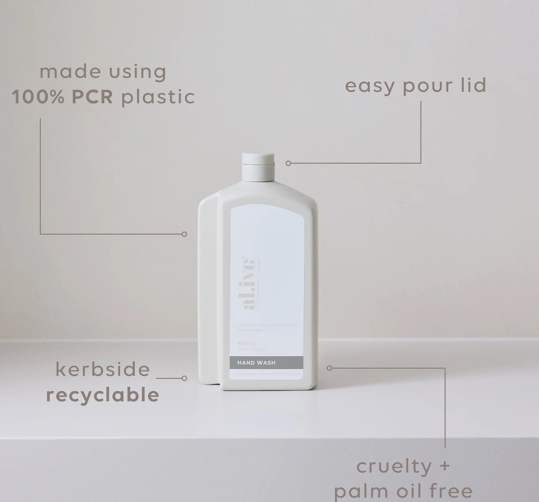 1L Hand Wash Refill - Lemon Myrtle & Honeydew