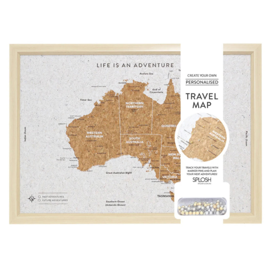 Travel Board Small Map - Australia