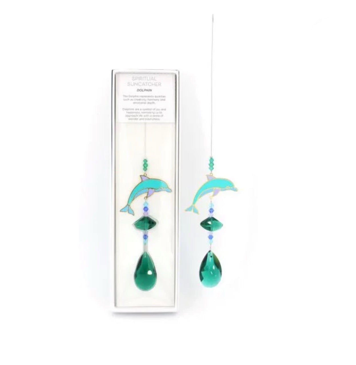 Spiritual Crystal Suncatcher - Dolphin