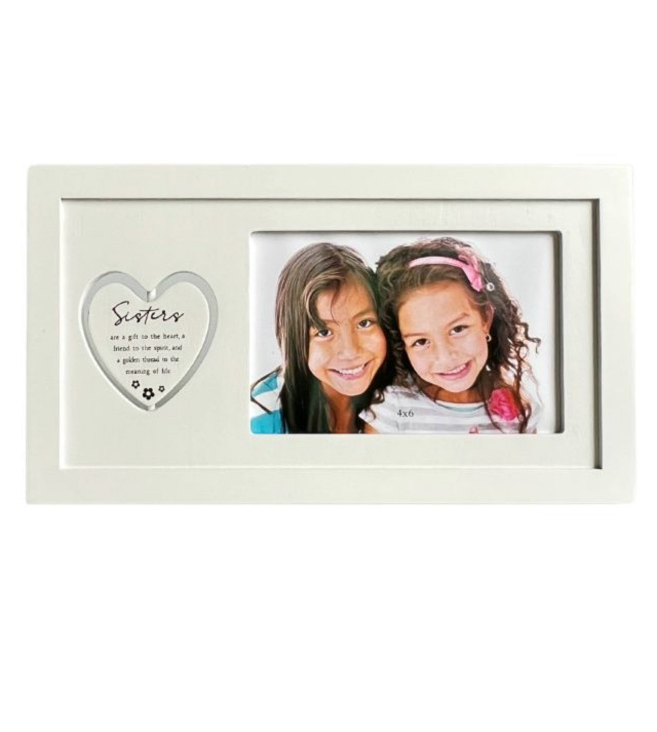 Rotating Heart for Sister 4x6cm Photo Frame