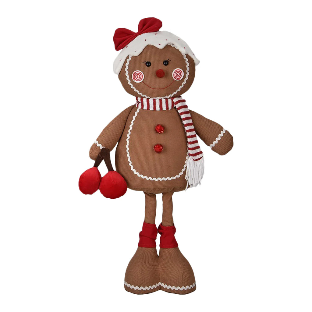 🎄 Mrs. Gingerbread w/ Cherry  - 89cm Adjustable