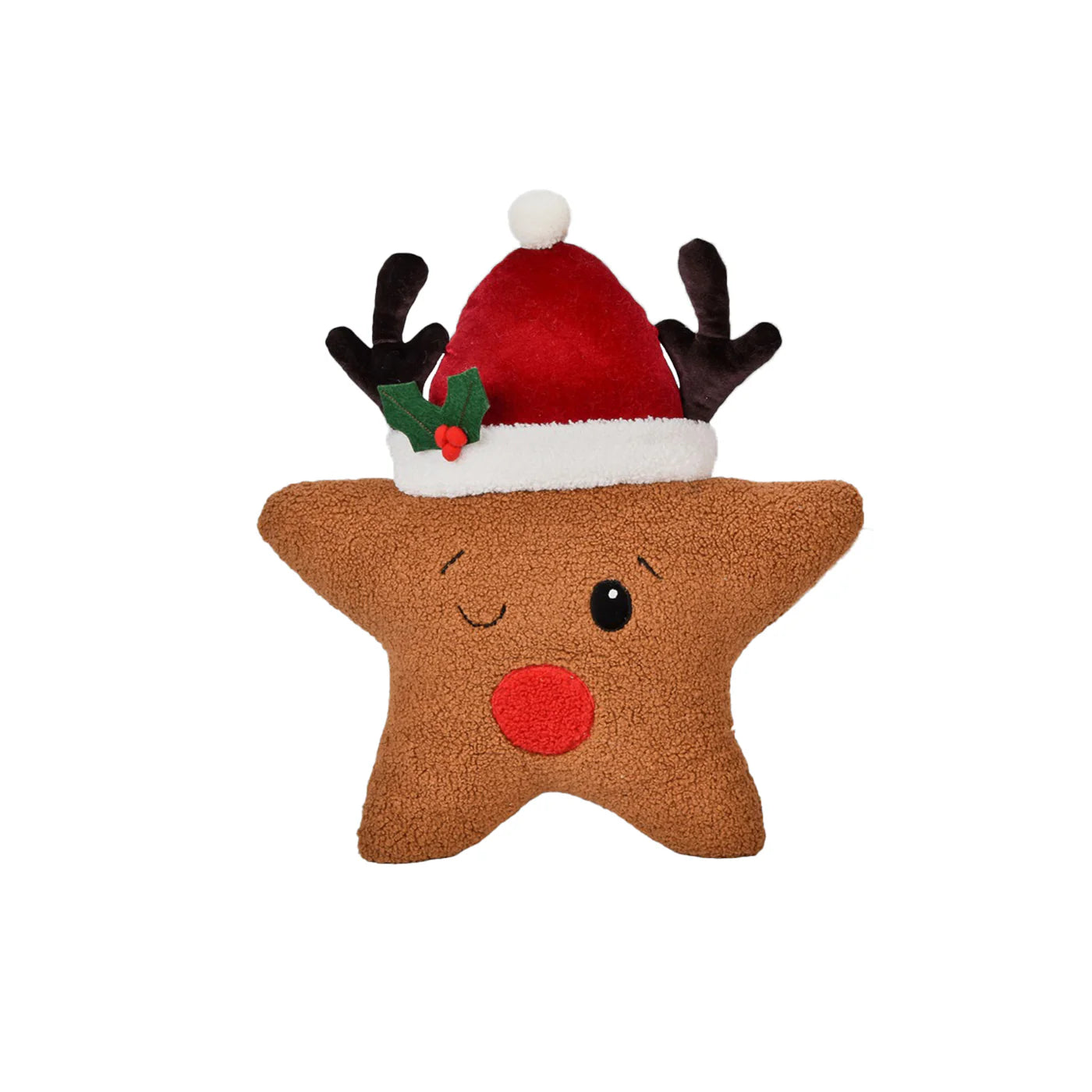 🎄 Christmas Star Shaped Reindeer Cushion