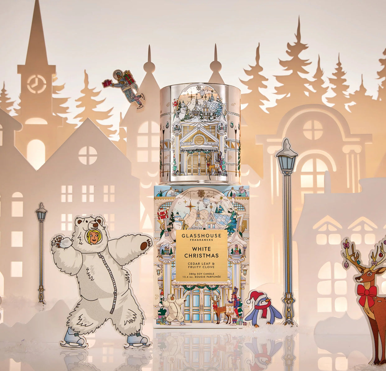 🎄Christmas 380g Soy Candle - White Christmas