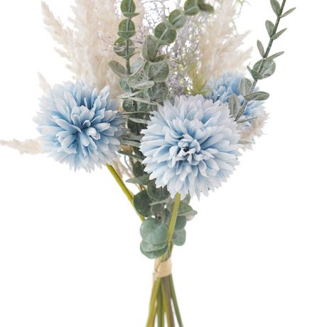 Blue PomPom Mixed Bouquet